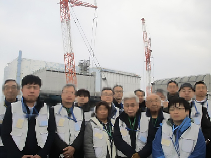 杉田商会　杉田大さん　福島原発視察　事故現場で「忘れてはいけない」と